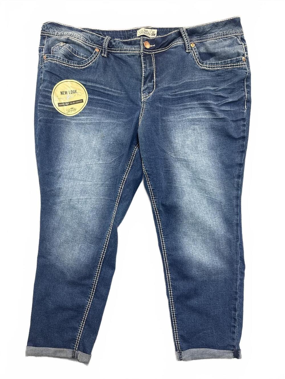 Royalty for Me Women's Medium Wash Jeans Contrast Stitch